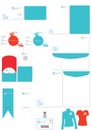 Corporate Identity Template Vector Set