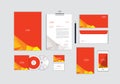 Corporate identity template for your business includes CD Cover, Business Card, folder, Envelope and Letter Head Designs No.13 Royalty Free Stock Photo