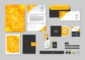 corporate identity template for your business includes CD Cover, Business Card, folder, ruler, Envelope and Letter Head Designs N Royalty Free Stock Photo