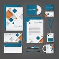 corporate identity. Vector illustration decorative design Royalty Free Stock Photo