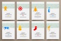 Corporate identity vector templates set with Royalty Free Stock Photo