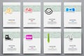 Corporate identity vector templates set with doodles hipster theme