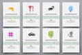 Corporate identity vector templates set with Royalty Free Stock Photo