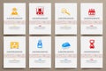 Corporate identity vector templates set with Royalty Free Stock Photo