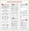 Corporate Internet Site Navigation Map, Structure Prototype Framework