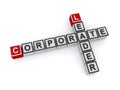 Corporate leader crossword Royalty Free Stock Photo