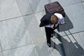 Corporate Man With Luggage And Costume Jacket Royalty Free Stock Photo