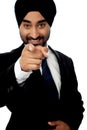 Corporate man pointing towards you Royalty Free Stock Photo