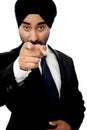 Corporate man pointing towards you Royalty Free Stock Photo