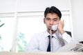 Corporate man talking on the phone Royalty Free Stock Photo