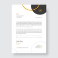 Corporate modern letterhead design, creative modern letter head template Royalty Free Stock Photo