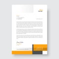 Corporate modern letterhead design, creative modern letter head template Royalty Free Stock Photo