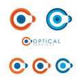 Corporate optical logo, visual comunication