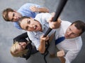 Corporate, people or woman climbing rope for career goals, target or team building cooperation with workforce support