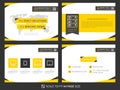 Corporate presentation vector template