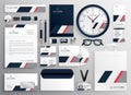 Corporate professional business brand stationery set