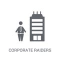 Corporate raiders icon. Trendy Corporate raiders logo concept on