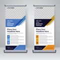 Corporate rollup or x banner design template