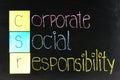 Corporate social responsibility ( CSR ) Royalty Free Stock Photo