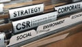 Corporate Social Responsibility, CSR Strategy Royalty Free Stock Photo