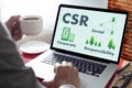 Corporate Social Responsibility CSR and Sustainability Responsible Office CSR Royalty Free Stock Photo