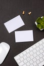 Corporate stationery branding mock-up with Business card blank Royalty Free Stock Photo