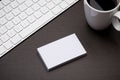 Corporate stationery branding mock-up with Business card blank Royalty Free Stock Photo