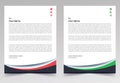 Corporate Stationery Design, Business Card, Letterhead Design Ready to Print Royalty Free Stock Photo