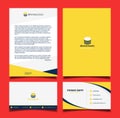 Corporate Stationery Design, Business Card, Letterhead Design Ready to Print Royalty Free Stock Photo