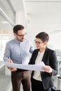 Corporate teamworking colleagues in modern office Royalty Free Stock Photo