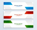corporate web horizontal backdrop template in set of three Royalty Free Stock Photo