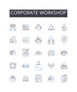 Corporate workshop line icons collection. Connections, Conversations, Friendship, Dialogue, Intimacy, Interactions