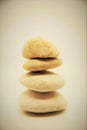 Corporate zen stones and meditation pebbles tower relax for mind and body tower stones zen Royalty Free Stock Photo