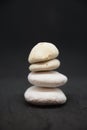 Corporate zen stones and meditation pebbles tower relax for mind and body tower stones zen Royalty Free Stock Photo