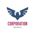 Corporation Business - Eagle Logo Sign Royalty Free Stock Photo