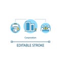 Corporation concept icon