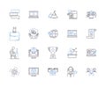 Corporation workflow outline icons collection. Corporate, Workflow, Process, Management, Automation, Systems, Analysis