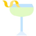 Corpse Reviver Cocktail icon, Alcoholic mixed drink vector Royalty Free Stock Photo