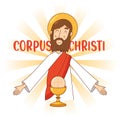 Corpus christi illustration