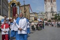 Corpus Christi Procession, Krakow, Poland, Europe Royalty Free Stock Photo