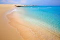 Corralejo Beach Fuerteventura at Canary Islands Royalty Free Stock Photo