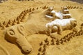 Corralejo Beach sand sculpture