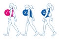 Correct and incorrect spine walking posture advice