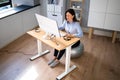 Correct Posture At Desk In Office