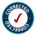 corrected stamp on white Royalty Free Stock Photo