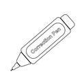 Correction pen icon Royalty Free Stock Photo