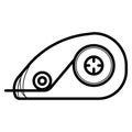 Correction tape icon Royalty Free Stock Photo
