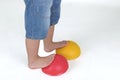 Corrective exercises for children with flat feet