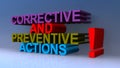 Corrective and preventive actions on blue