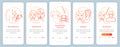 Corrective surgery operation onboarding mobile app page screen vector template